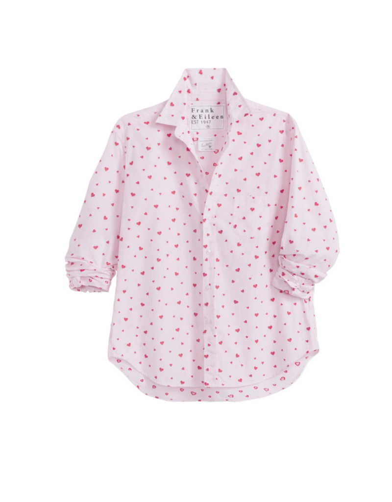 Frank & Eileen SILVIO PINK STRIPE HEARTS