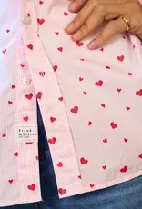 Frank & Eileen SILVIO PINK STRIPE HEARTS