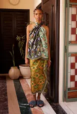 Alemais CECE SPLICED SILK TOP