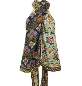 Alemais CECE SPLICED SILK TOP