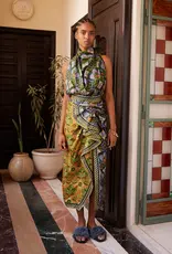 Alemais CECE SPLICED SILK SKIRT