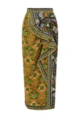 Alemais CECE SPLICED SILK SKIRT