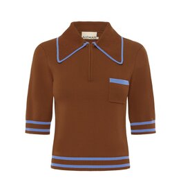Alemais NOURA KNIT POLO RUST