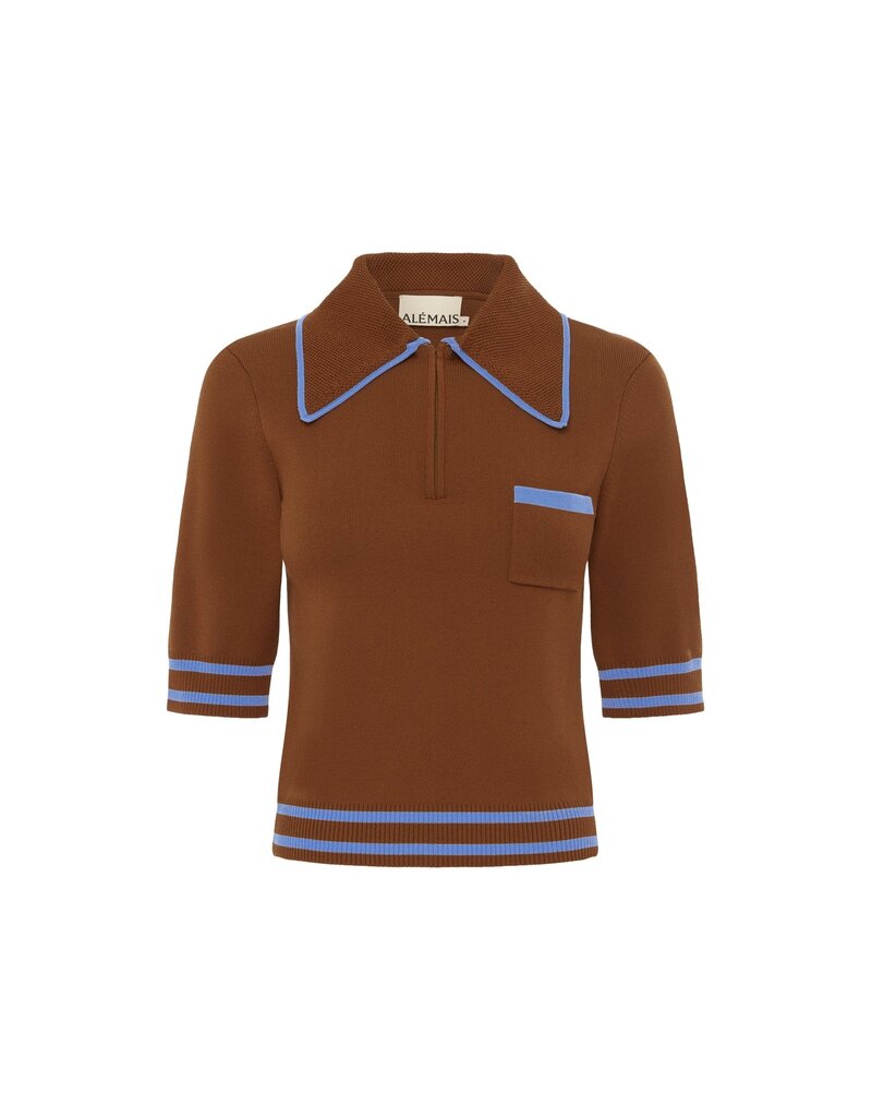 Alemais NOURA KNIT POLO RUST