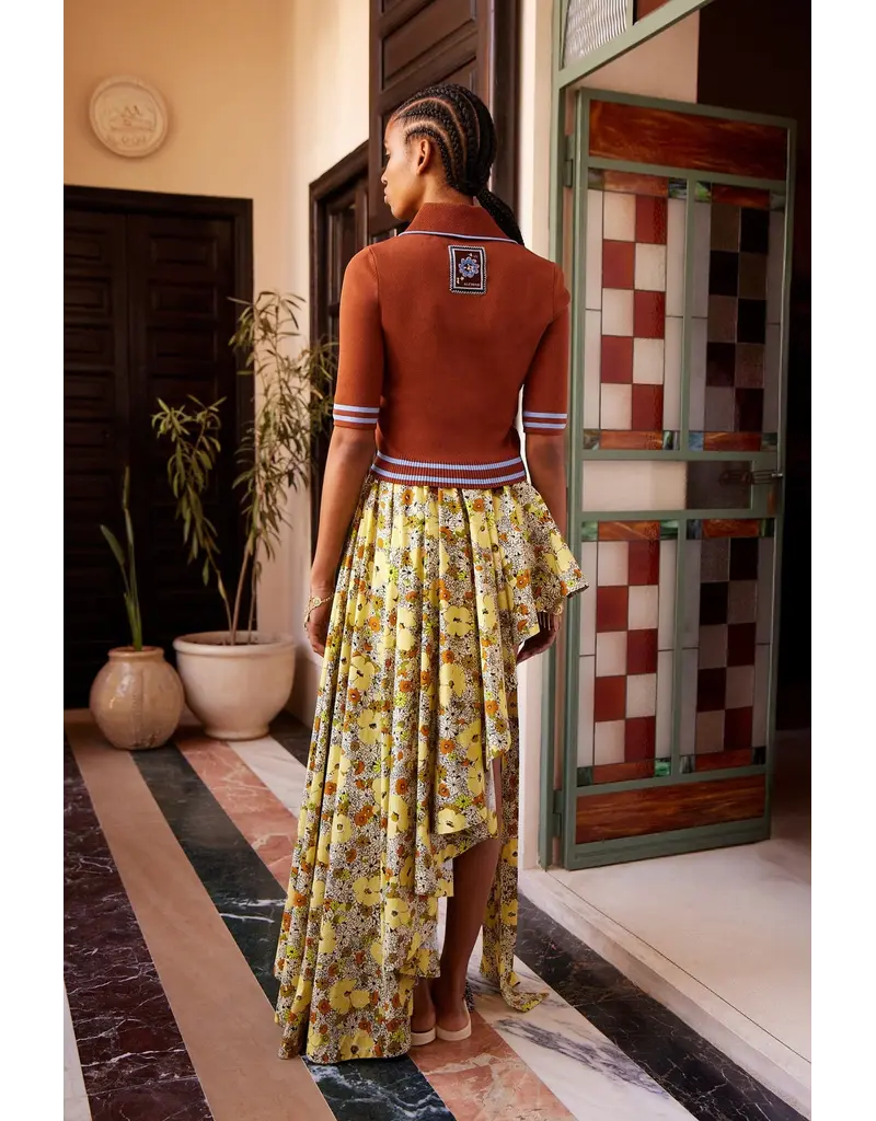 Alemais NOURA KNIT POLO RUST