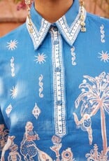 Alemais ACACIA CROPPED SHIRT