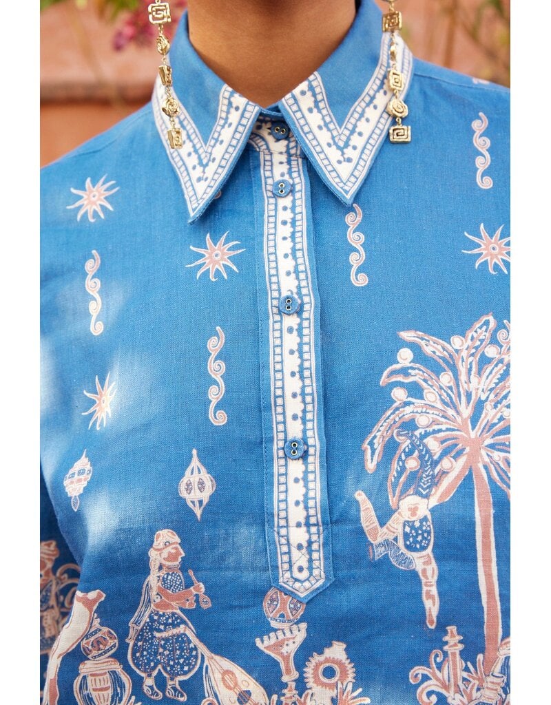 Alemais ACACIA CROPPED SHIRT