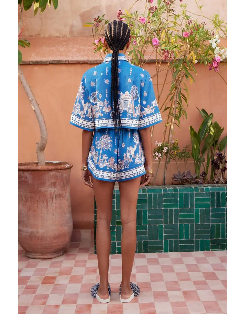 Alemais ACACIA CROPPED SHIRT