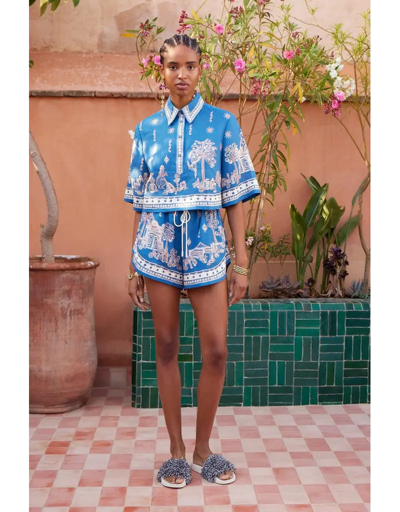 Alemais ACACIA CROPPED SHIRT