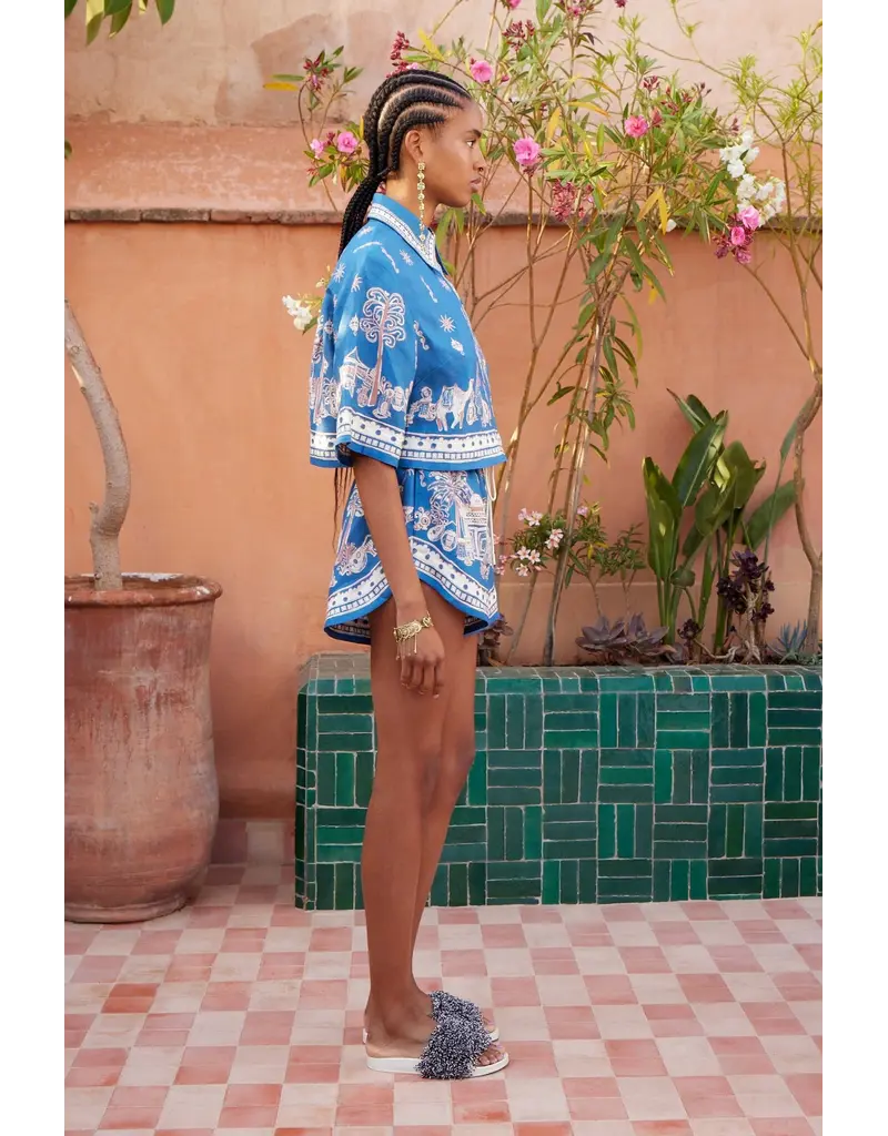 Alemais ACACIA CROPPED SHIRT