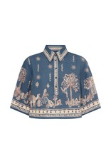 Alemais ACACIA CROPPED SHIRT