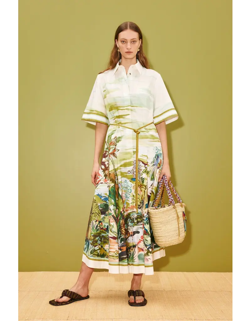 Alemais JUNGLE BOOGIE SHIRTDRESS