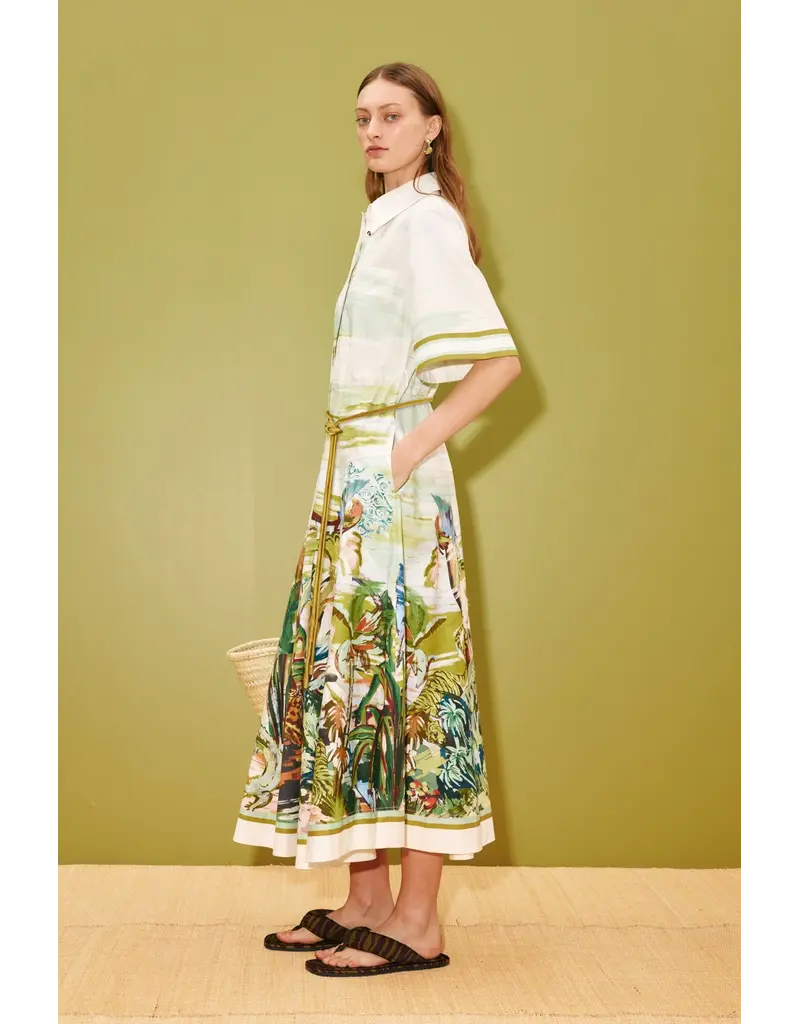 Alemais JUNGLE BOOGIE SHIRTDRESS