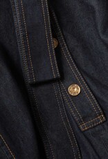 Zimmermann Denim Gathered Mini Dress