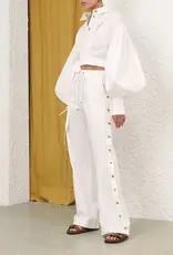 Zimmermann Rebellion Poplin Wrap Blouse