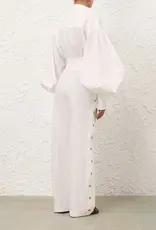 Zimmermann Rebellion Poplin Wrap Blouse
