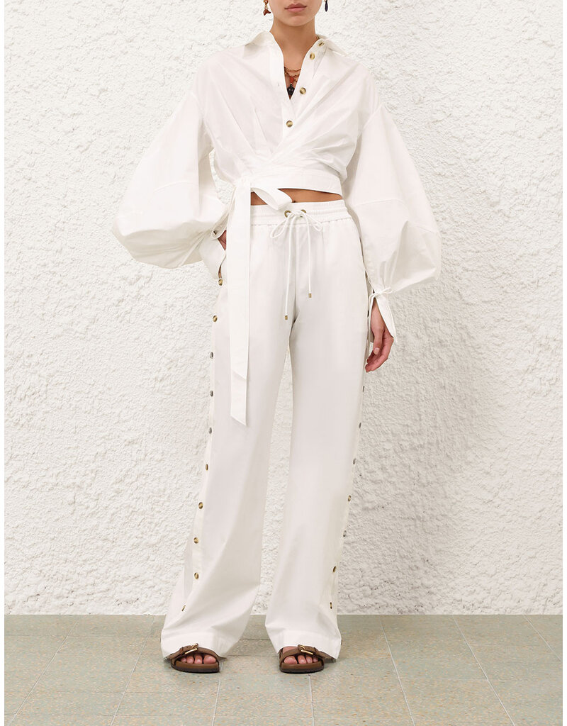 Zimmermann Rebellion Poplin Button Pant