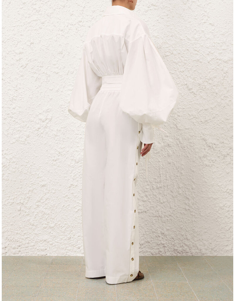 Zimmermann Rebellion Poplin Button Pant