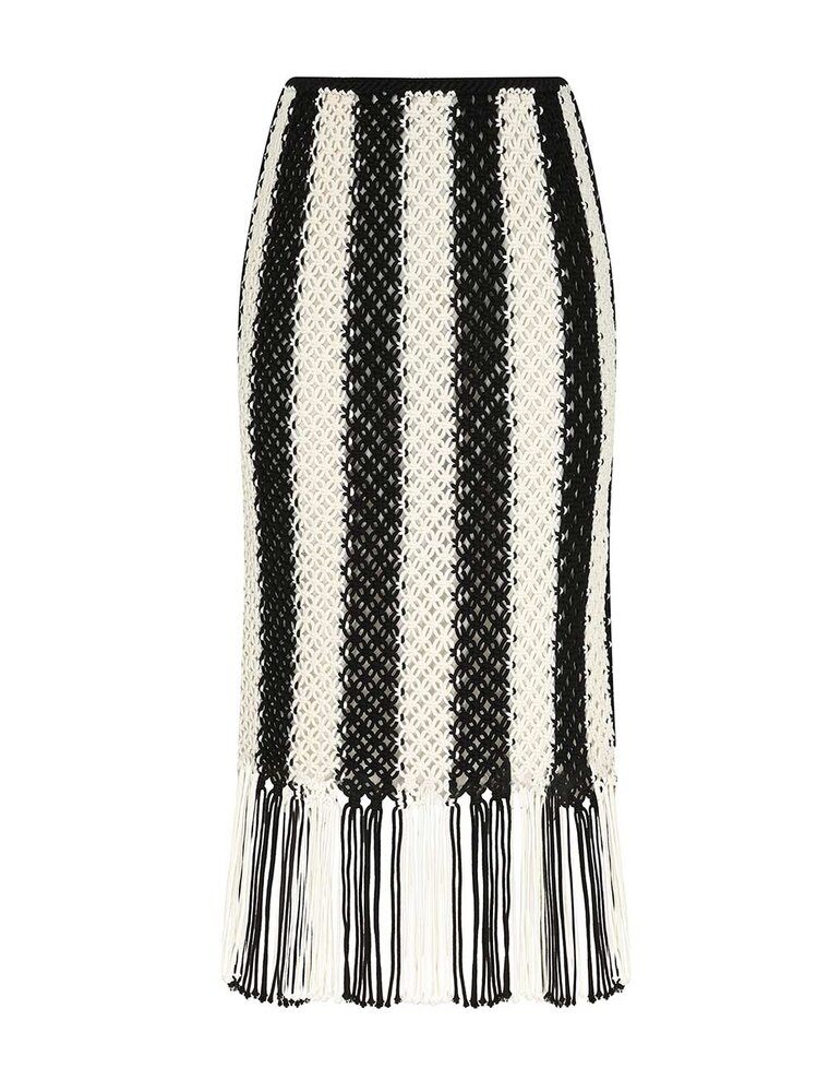Zimmermann Wanderlust Macrame Maxi Skirt