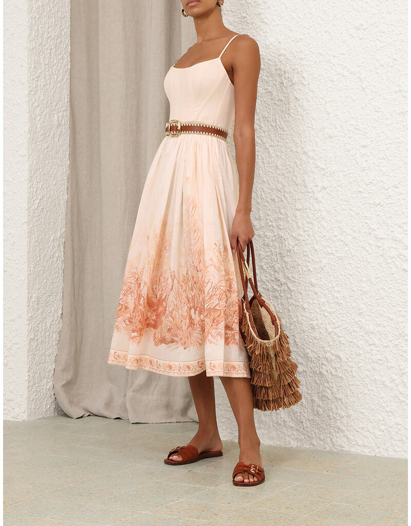 Zimmermann Wanderlust Corset Midi Dress