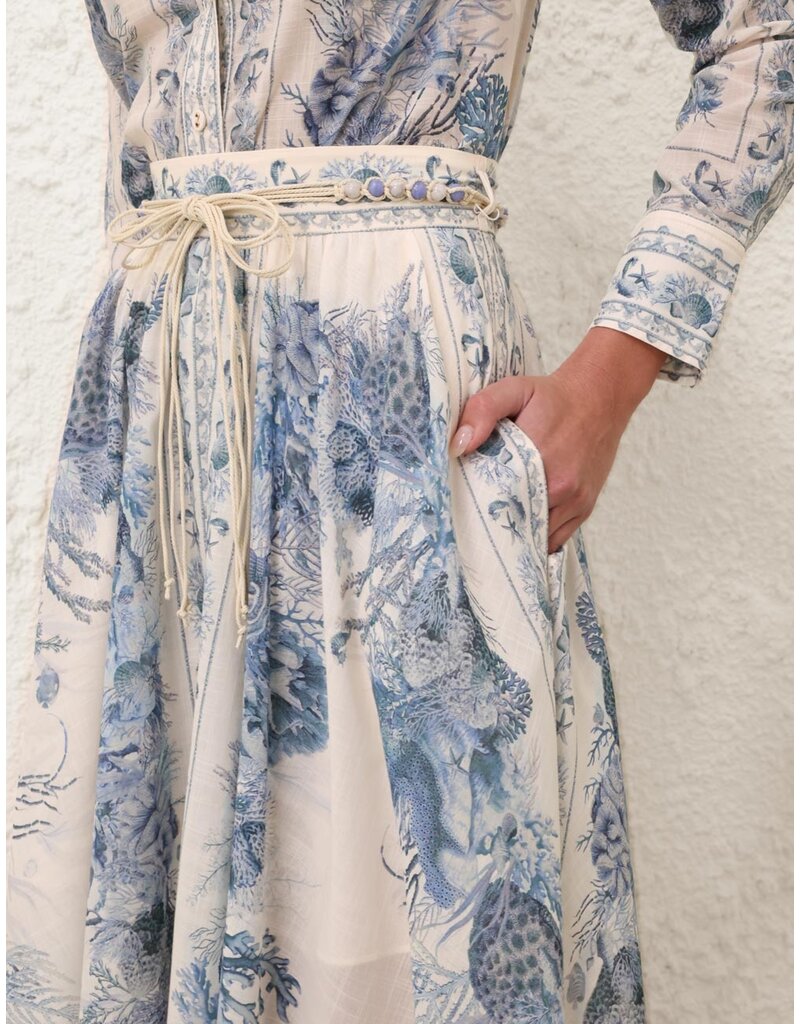 Zimmermann Wanderlust A-Line Maxi Skirt