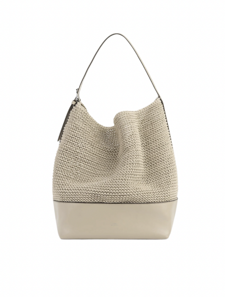 TOTEME Belted Woven Leather Tote