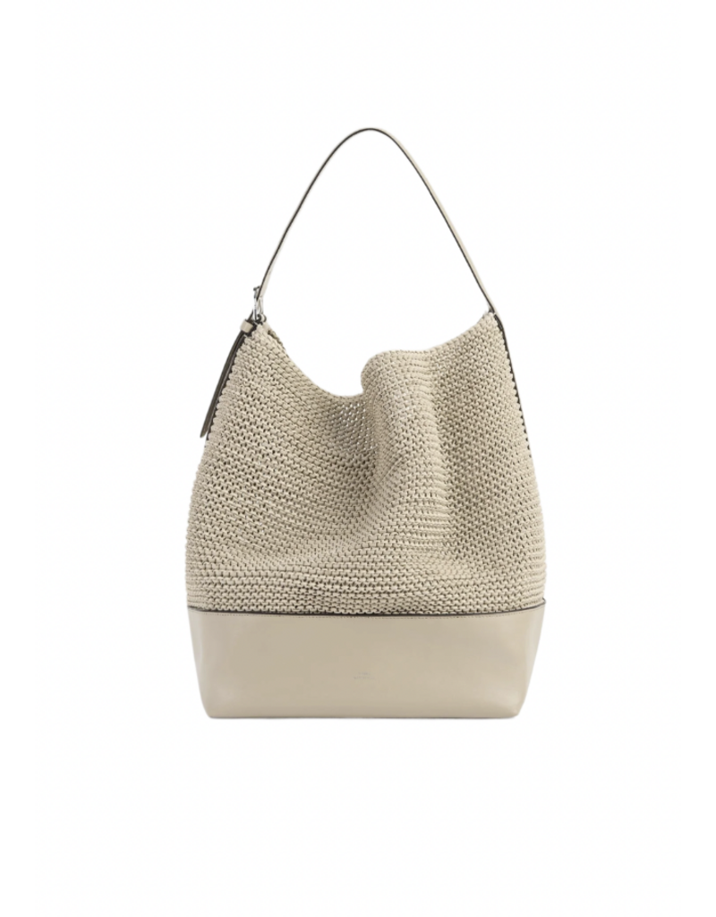 TOTEME Belted Woven Leather Tote