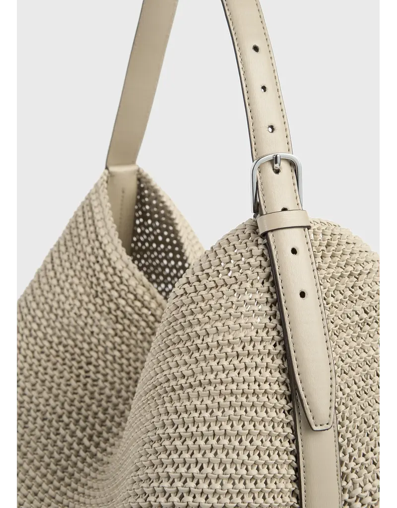 TOTEME Belted Woven Leather Tote