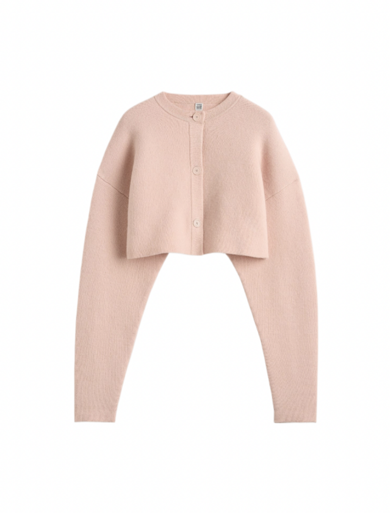 TOTEME Cropped Oversized Cardigan