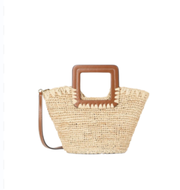 Staud SHIRLEY RAFFIA MINI BUCKET