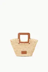 Staud SHIRLEY RAFFIA MINI BUCKET