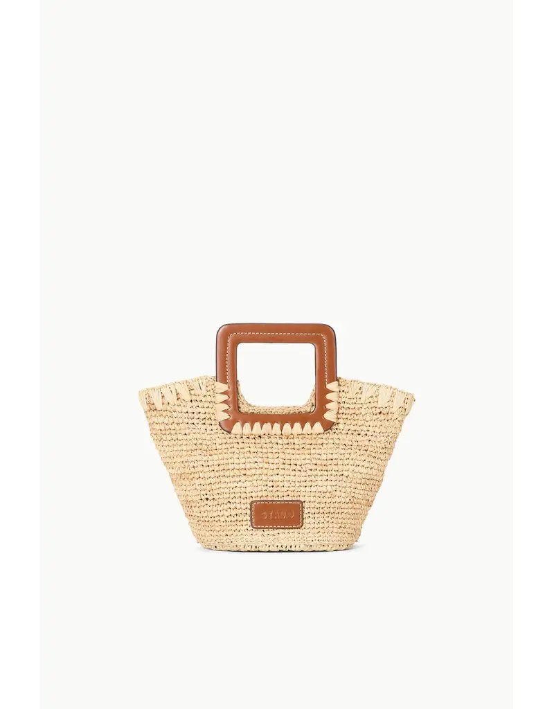 Staud SHIRLEY RAFFIA MINI BUCKET