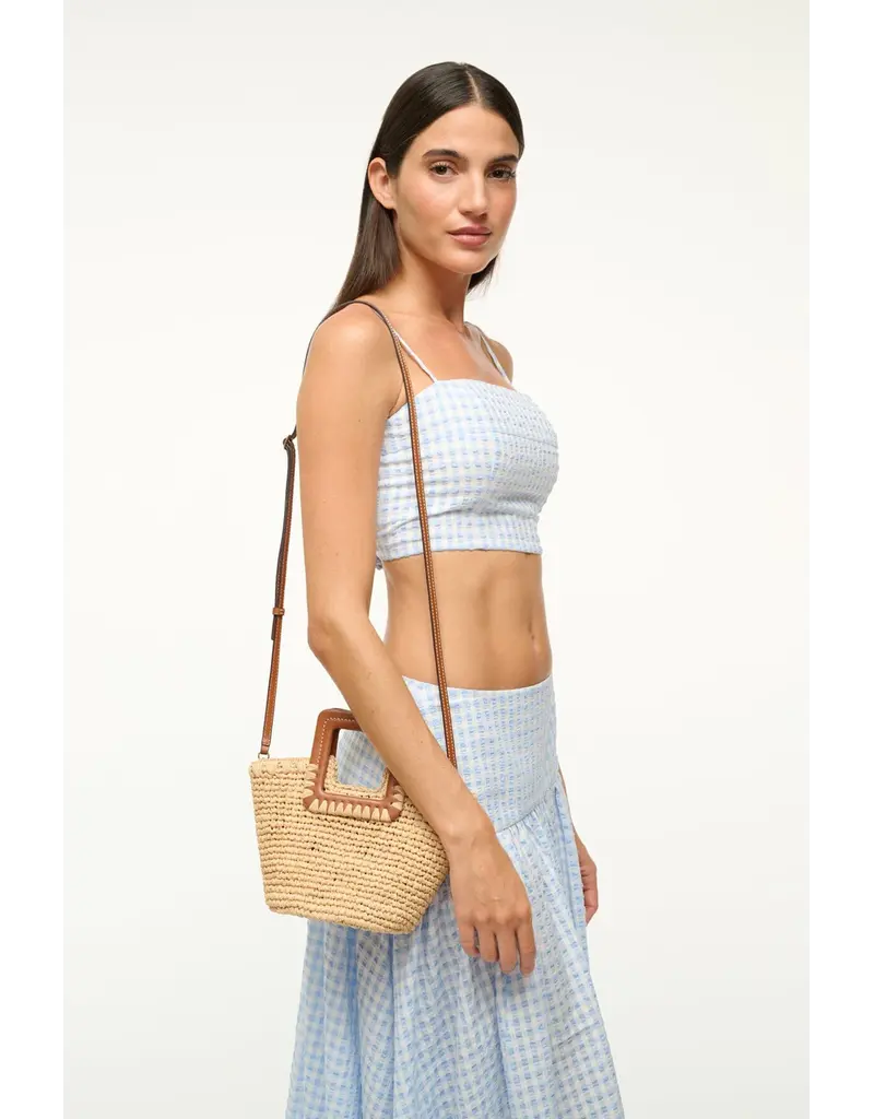 Staud SHIRLEY RAFFIA MINI BUCKET