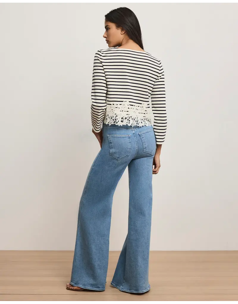 Veronica Beard HOVEY TOP WITH LACE