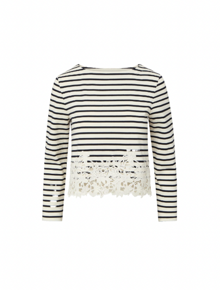 Veronica Beard HOVEY TOP WITH LACE