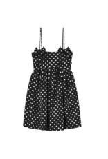 Ganni Printed Double Satin Mini Strap Dress