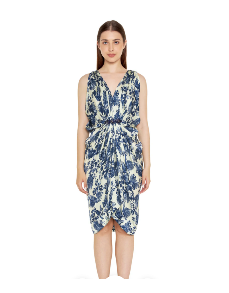 VERANDAH HAND DRAPED MINI DRESS