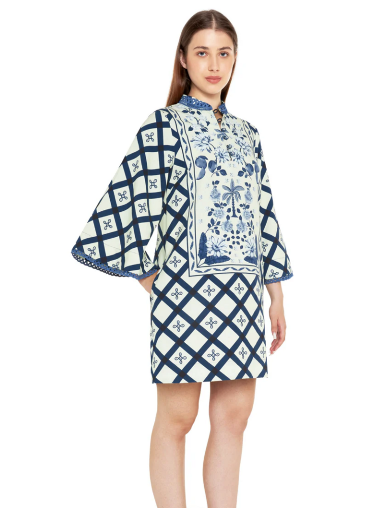 VERANDAH MINI KAFTAN DRESS
