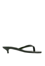 TOTEME CROCO-EMBOSSED HEELED FLIP FLOPS