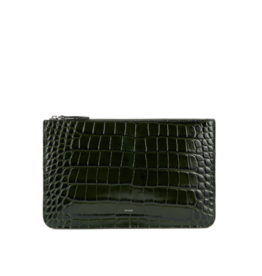 TOTEME THREEFOLD CROCO EMBOSSED CLUTCH