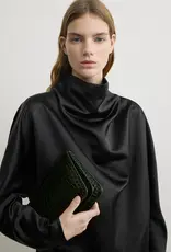 TOTEME THREEFOLD CROCO EMBOSSED CLUTCH