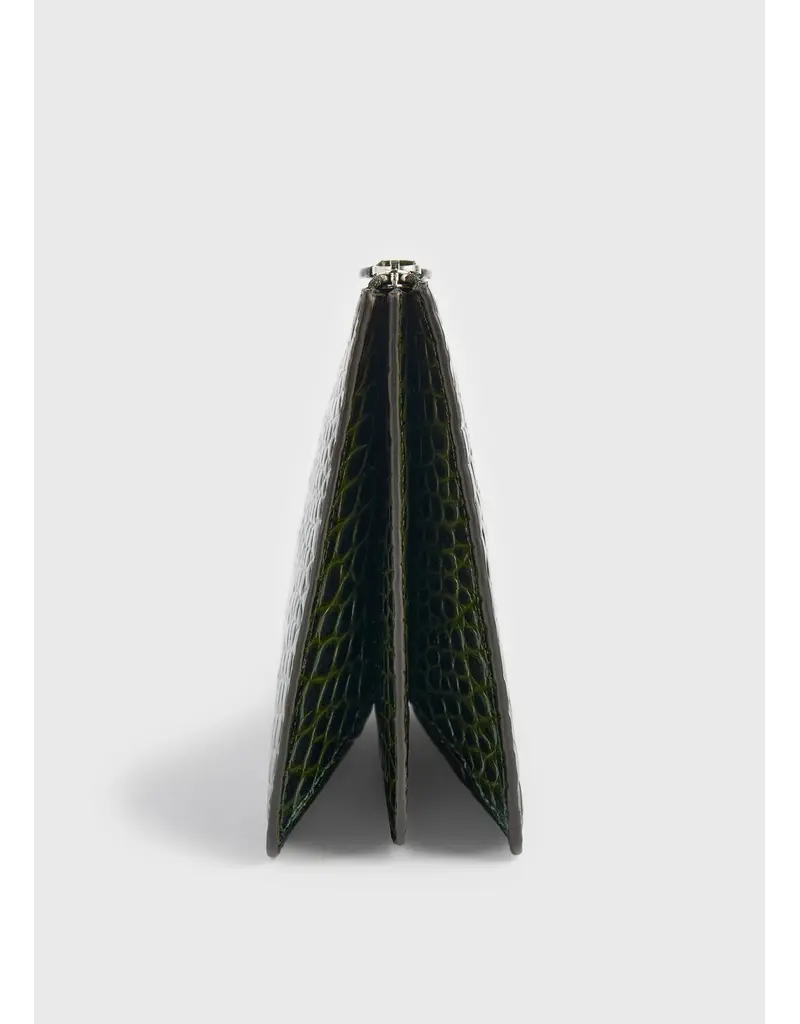 TOTEME THREEFOLD CROCO EMBOSSED CLUTCH