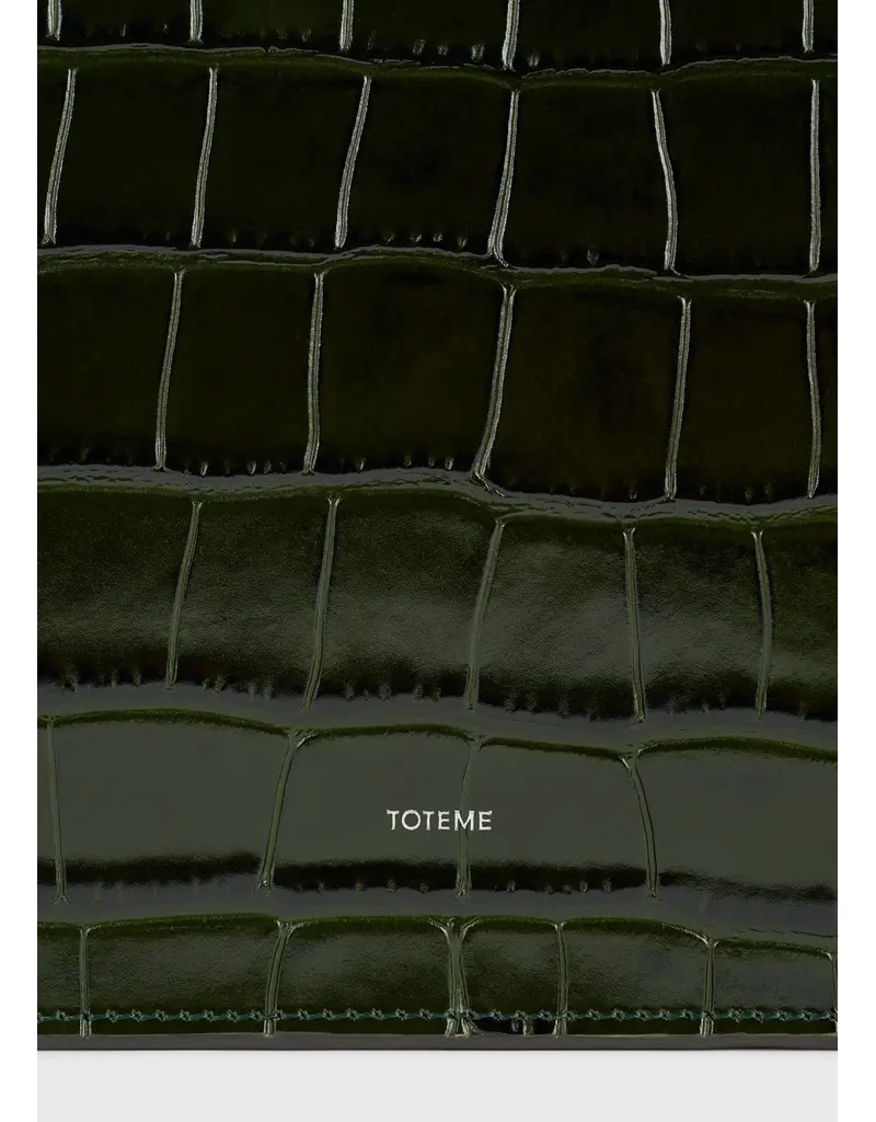 TOTEME THREEFOLD CROCO EMBOSSED CLUTCH