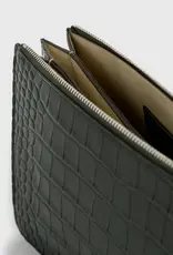 TOTEME THREEFOLD CROCO EMBOSSED CLUTCH