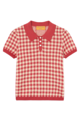 GUEST IN RESIDENCE GINGHAM SHRUNKEN POLO