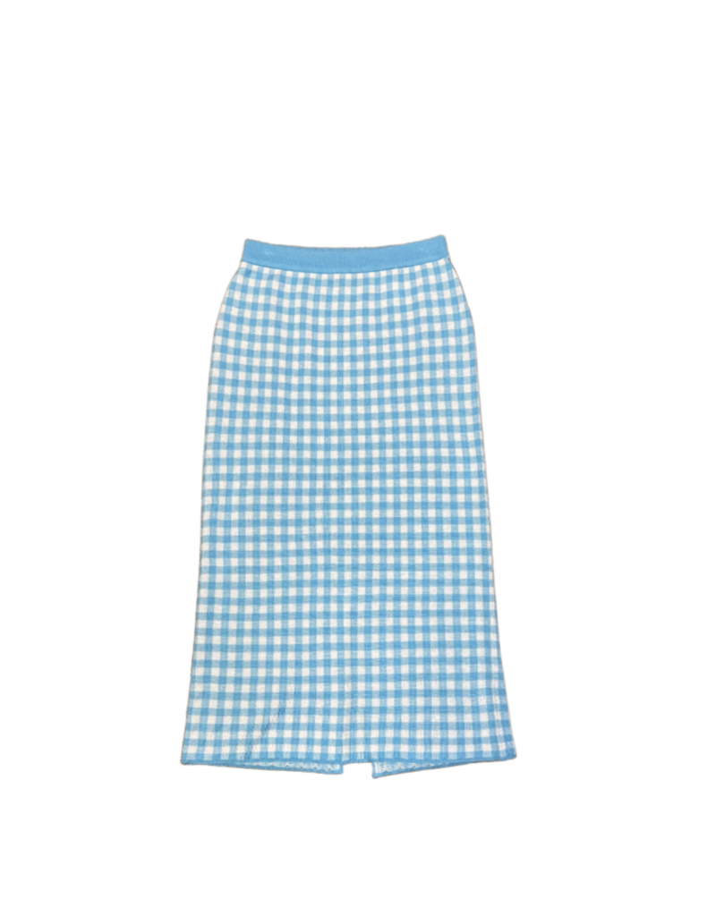GUEST IN RESIDENCE GINGHAM LONG SKIRT
