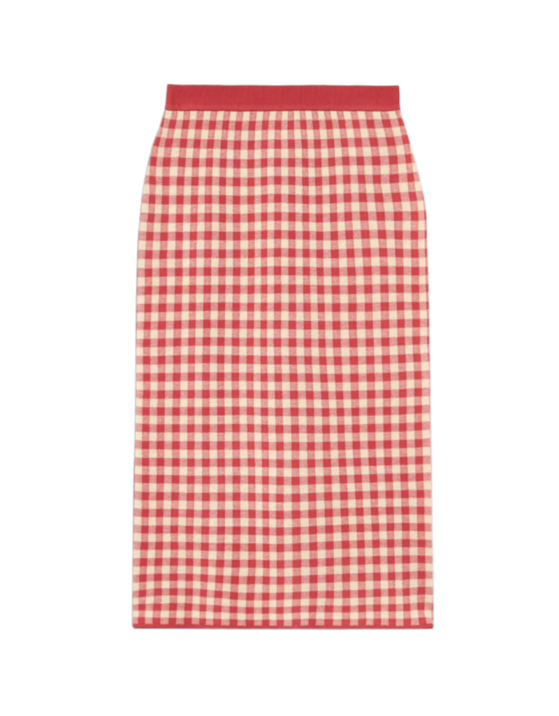 GUEST IN RESIDENCE GINGHAM LONG SKIRT