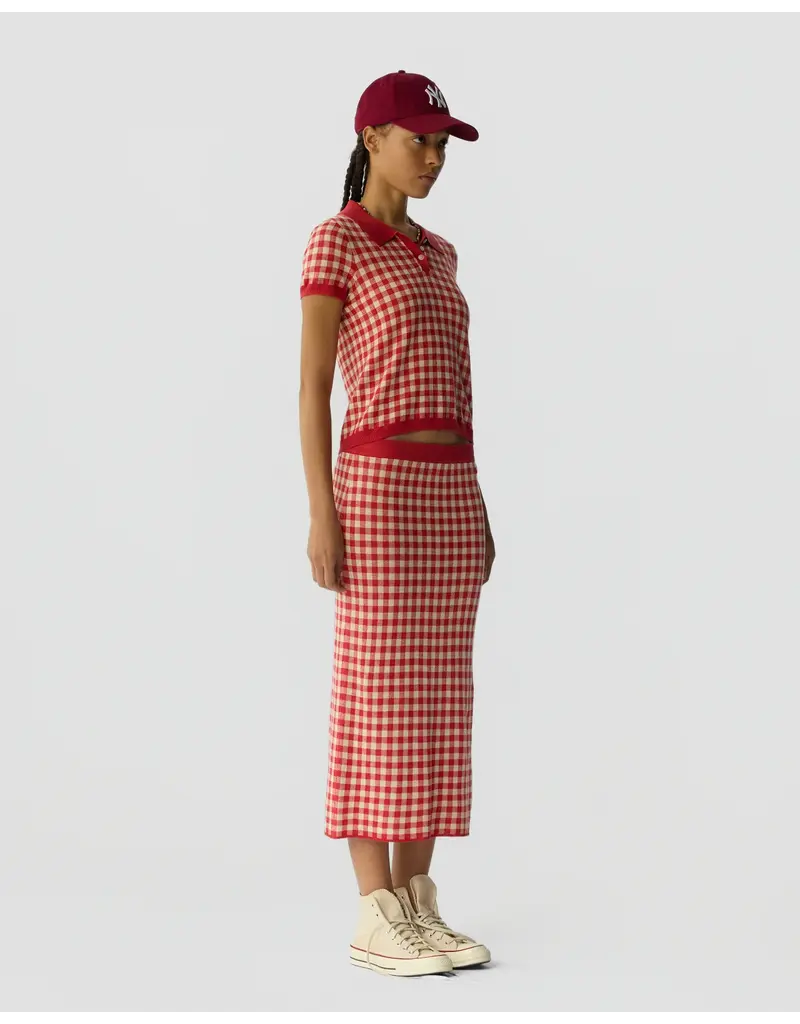 GUEST IN RESIDENCE GINGHAM LONG SKIRT