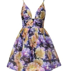 Zimmermann Luna V Neck Mini Dress