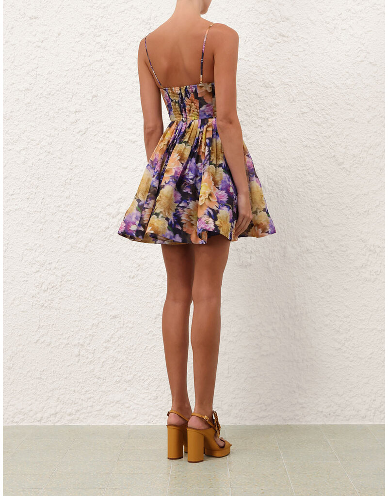 Zimmermann Luna V Neck Mini Dress
